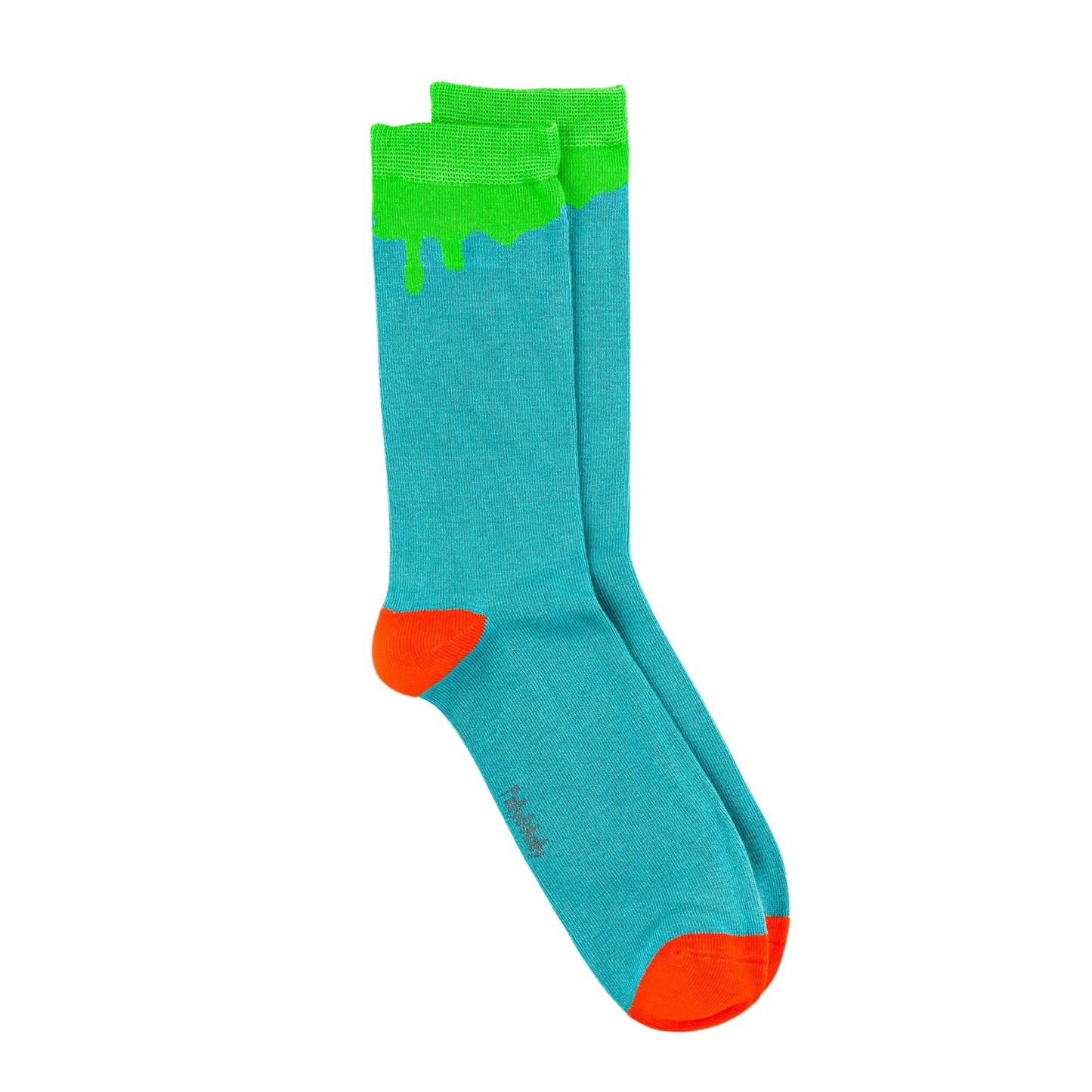 Soft Top - Bamboo Paint Drip Green Seamless Sock