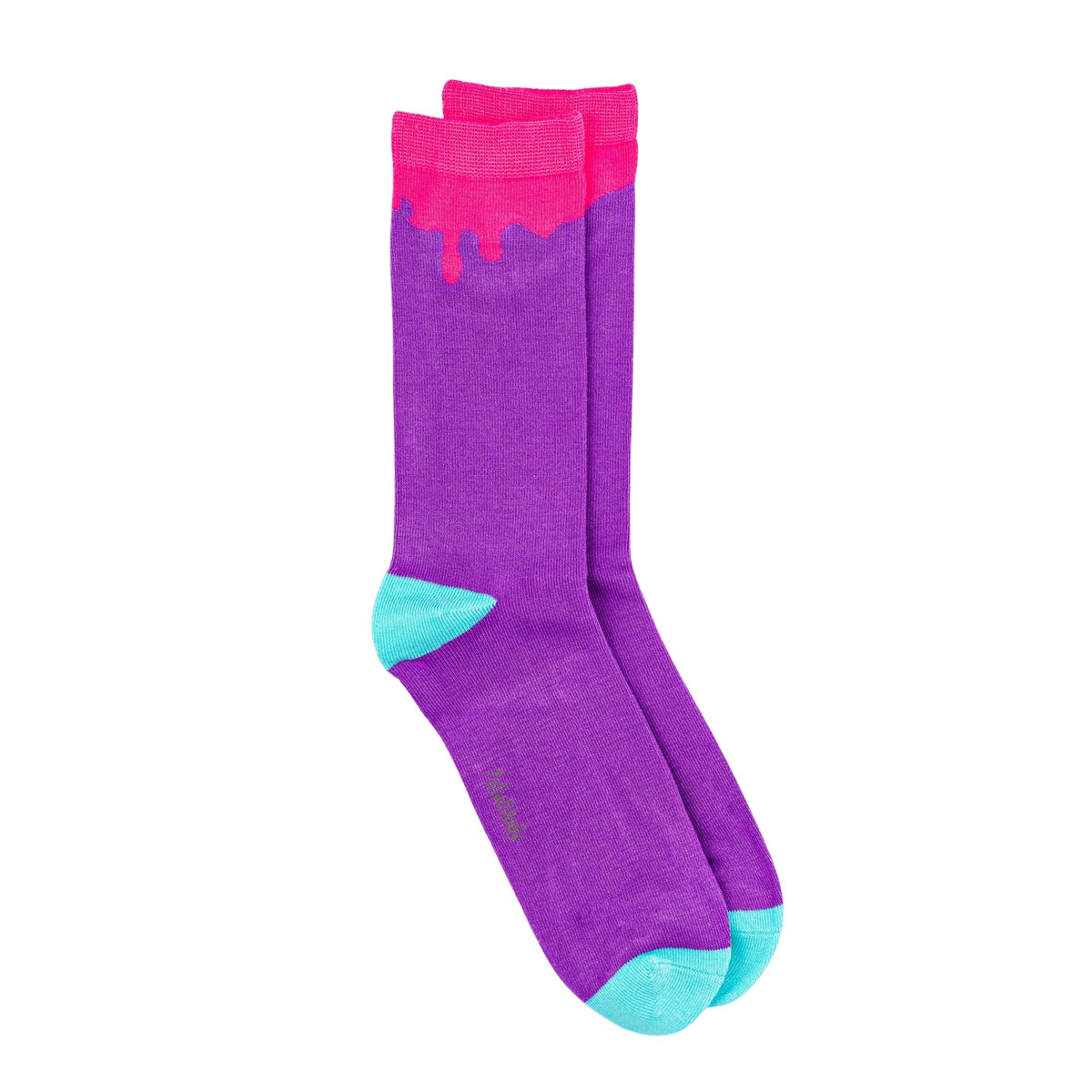 Soft Top - Bamboo Paint Drip Pink Seamless Sock
