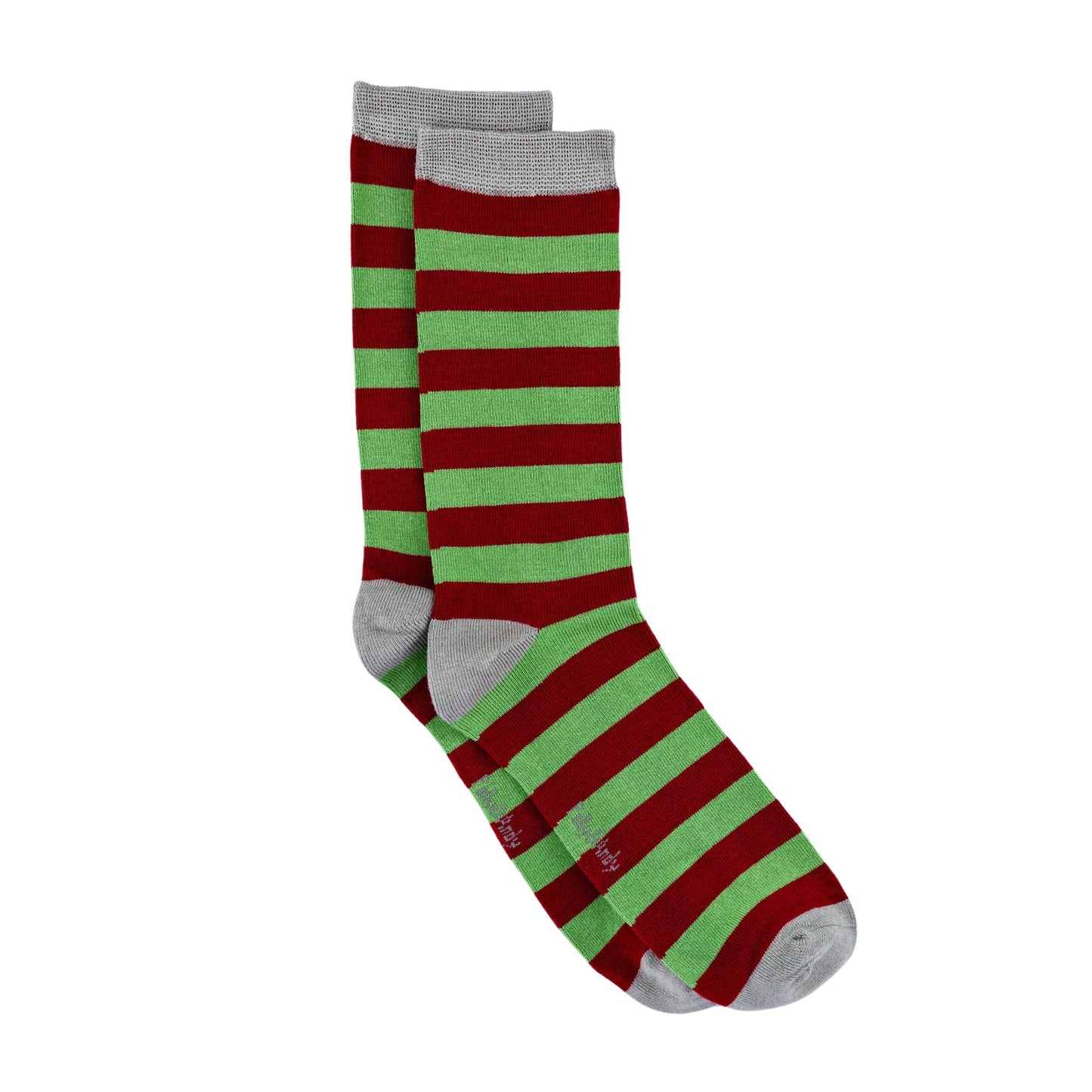 Soft Top - Bamboo Green & Wine Stripe Seamless Sock