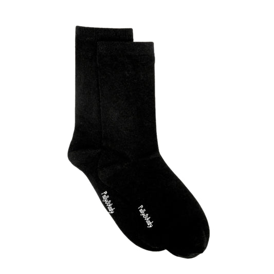 Soft Top - Bamboo Black Seamless Sock
