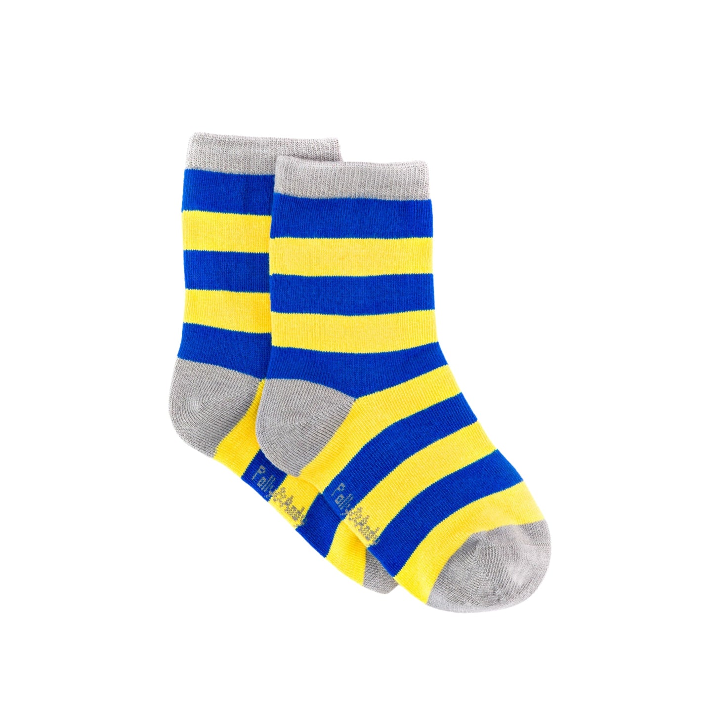 Blue & Yellow Stripe Bamboo Sock (seamless toe)