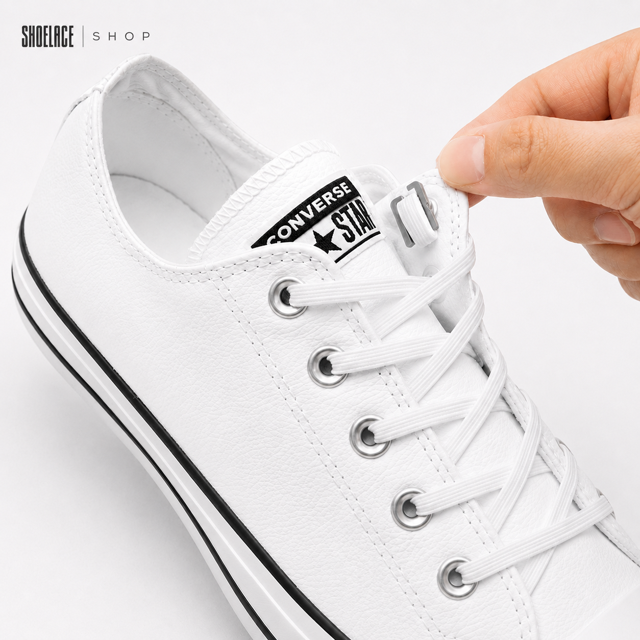 Hidden Anchor Elastic No-Tie Shoelaces