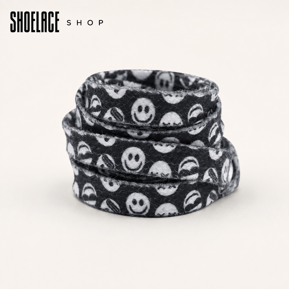 Flat Laces Smiley Face