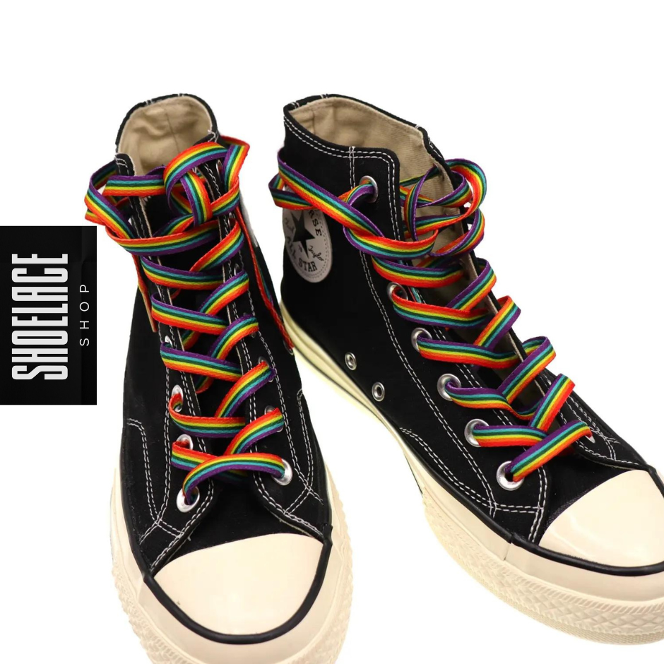 Rainbow Flat Laces