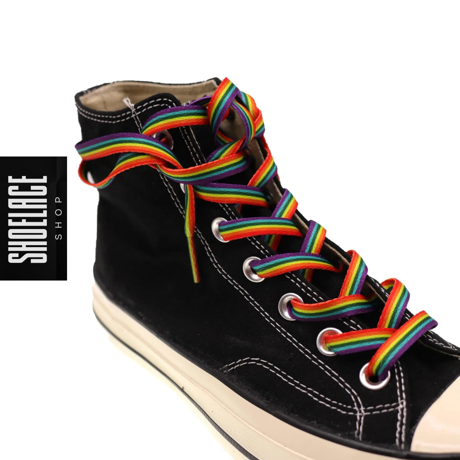 Rainbow Flat Laces