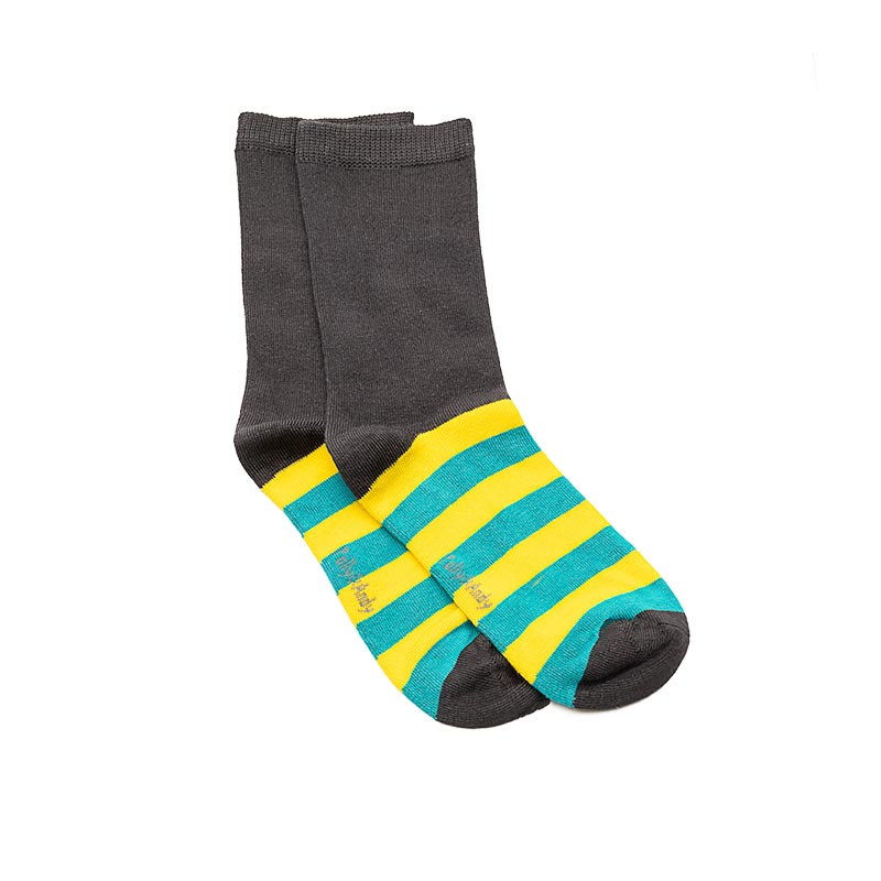 School Sneaky Grey Bamboo Socks (seamless toe)