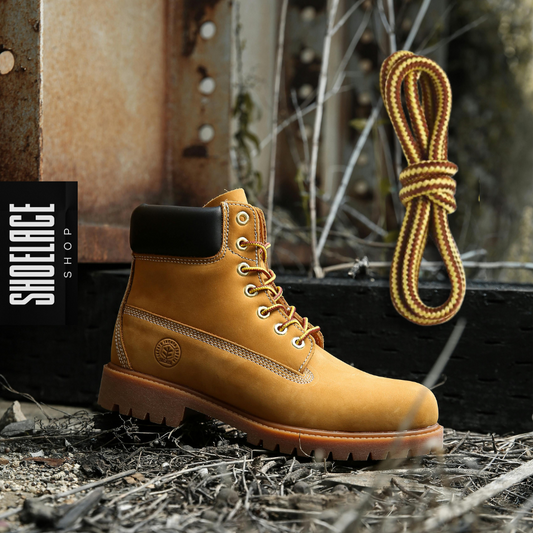 Premium Two-Tone Desert Boot Shoelaces